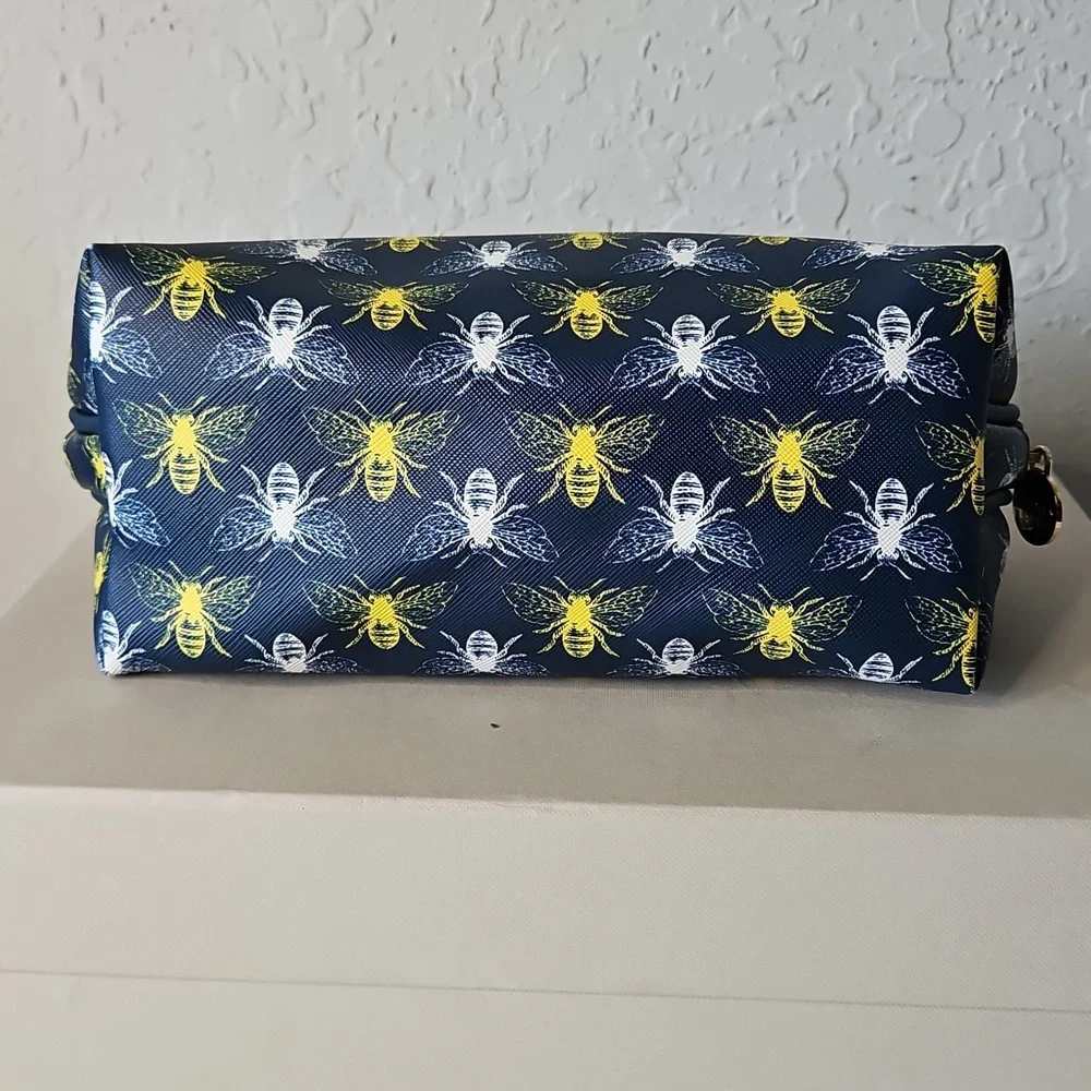 Dabney Lee Navy Cosmetic Bag, Bees 🐝🐝🐝